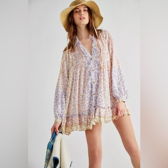 Free People Dresses & Skirts - Free people Lost In You Printed Tunic